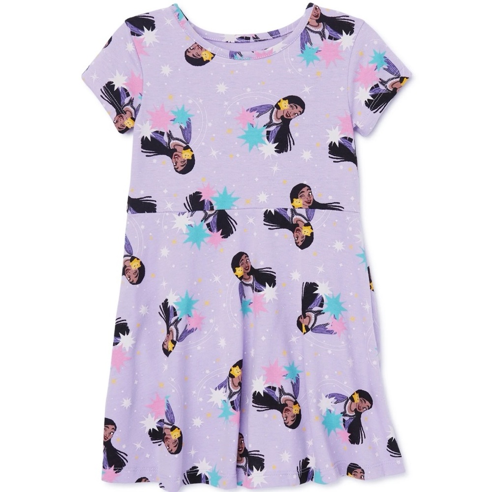 Disney WISH girls printed short sleeve dress